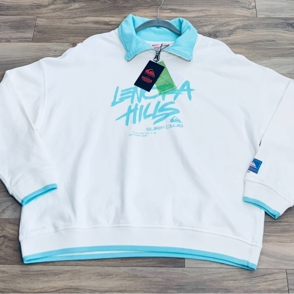 Quiksilver x Stranger Things Lenora Hills Half-Zip Sweatshirt - Picture 11 of 11